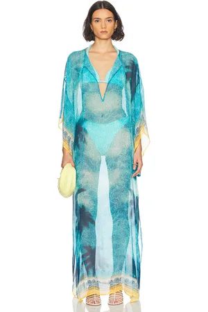 Casablanca Lightweight Kaftan in - Blue. Size M (also in XS).