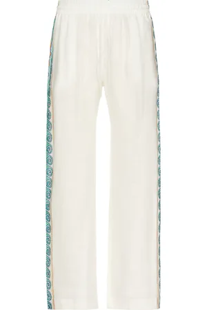 Casablanca Drawstring Trouser in - White. Size L (also in M, S, XL/1X).