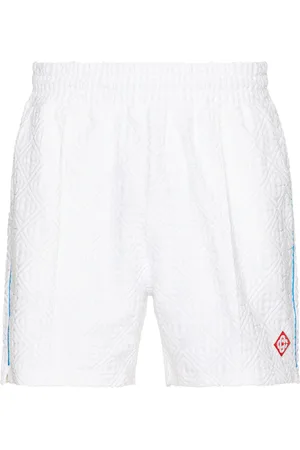 Casablanca Towelling Short in - White. Size L (also in XL/1X).
