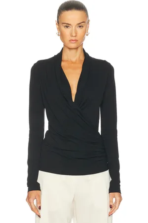 Totême Overlapped Jersey Top in - . Size M (also in S).