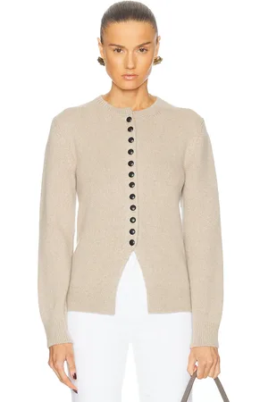 Khaite Josette Cashmere Cardigan in - Brown. Size M (also in S).