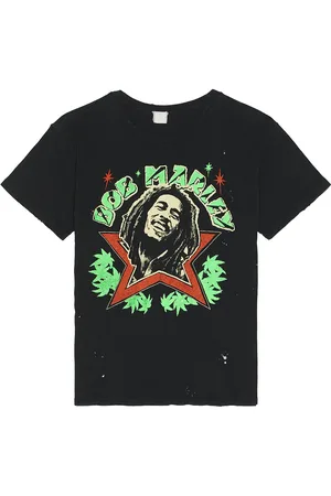 Madeworn Bob Marley T-Shirt in - Black. Size L (also in M, S, XL/1X).