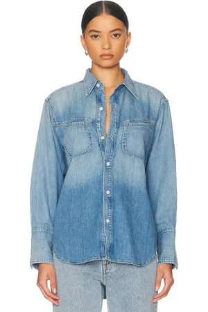 Citizens of Humanity Solene Shirt in - Blue. Size M (also in XL, XS).