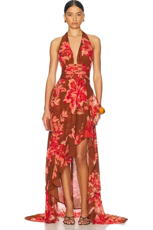 Retrofete Nylah Dress in - Brown,Brick. Size L (also in M, S, XL, XS).