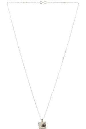 Ellie Mercer Once Piece Pendant in - Metallic Silver. Size all.