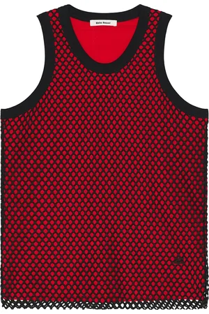 WALES BONNER Record Tank Top in - Red. Size M (also in S, XL).