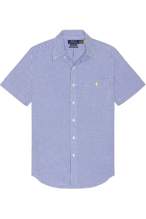 Ralph Lauren Seersucker Pocket Sport Shirt in - Blue. Size L (also in M, S, XL/1X).