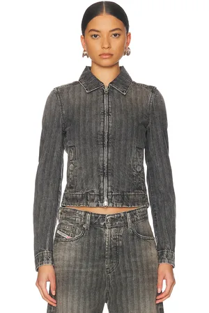 Diesel Cropped Denim Jacket in - . Size L (also in M, S, XS).