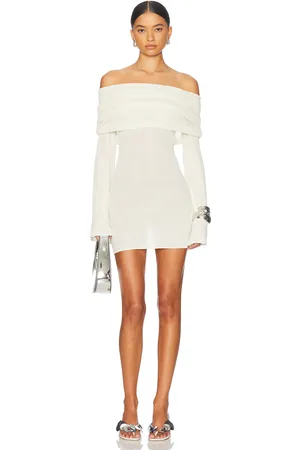 SER.O.YA Galli Mini Dress in - Ivory. Size L (also in M, S, XS).