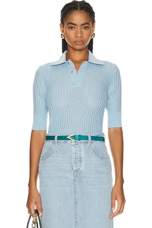 Bottega Veneta Ribbed Sweater in - Baby Blue. Size L (also in ).