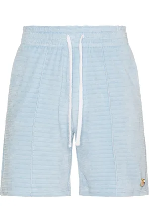 Casablanca Velour Pintuck Shorts in - Baby . Size L (also in M, XL/1X).