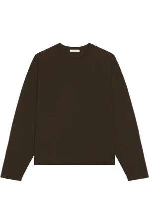 The Row Jameson Long Sleeve Tee in - Brown. Size L (also in XL/1X).