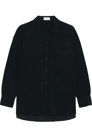 The Row Lancaster Long Sleeve Shirt in - Navy. Size L (also in S, XL/1X).