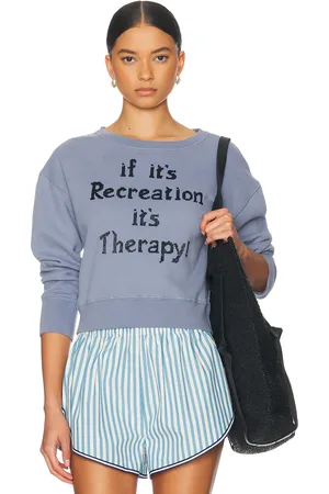 BODE Recreation Crewneck Top in - Blue. Size S (also in ).