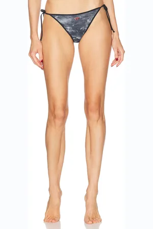 Diesel Elsa Bikini Bottom in - Charcoal. Size L (also in M, S, XS).