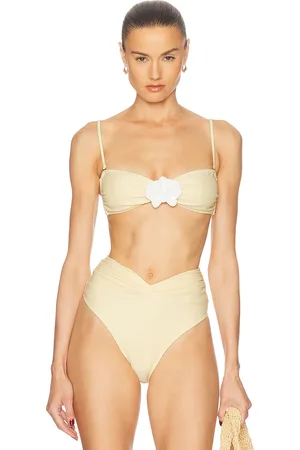 Shani Callisto Bikini Top in - Lemon. Size XS (also in ).