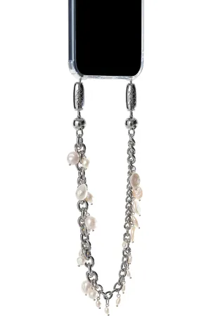 Ossa Rhodium Mixed Metal Mini Wristlet in - Metallic Silver. Size all.