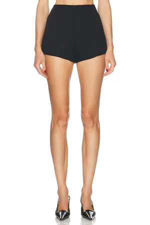 EAVES Naftali Polished Crepe Mini Shorts in - . Size L (also in ).