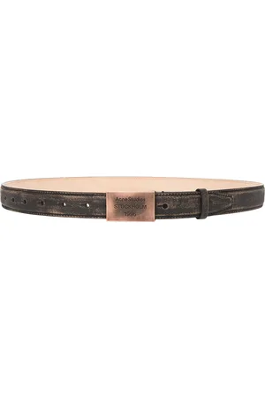 Acne Studios 1996 Plaque Belt in - Brown. Size L (also in M, S).