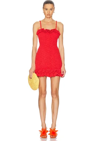 PATBO Papillon Jacquard Flutter Mini Dress in - . Size L (also in M).