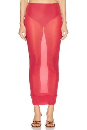 Maygel Coronel Jagua Skirt in - Red. Size all.