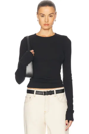 GRLFRND Crew Neck Extra Long Sleeve Tee in - . Size L (also in M, S, XL, XS, XXS).