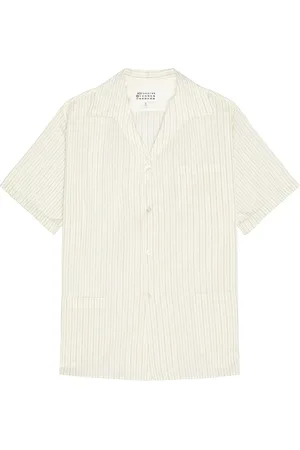 Maison Margiela Short-Sleeved Shirt in - Cream. Size 50 (also in ).