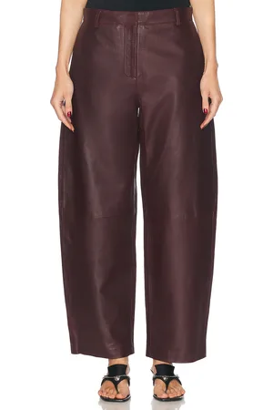 St Agni Leather Balloon Pant in - Burgundy,Wine. Size M (also in S, XS).