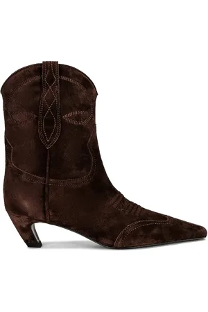 Khaite Dallas Ankle Boot in - Chocolate. Size 41 (also in ).