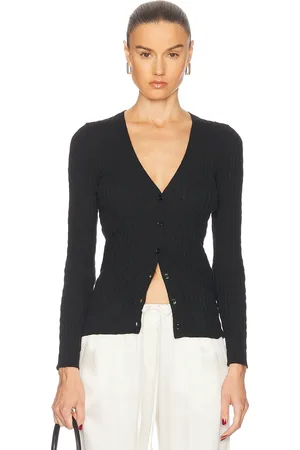ENZA COSTA Linen Cotton V-Neck Cardigan in - . Size M (also in XS).