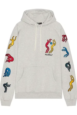 By Parra La Chambre Nuit Hooded Sweatshirt in - Grey. Size L (also in M, XL/1X).