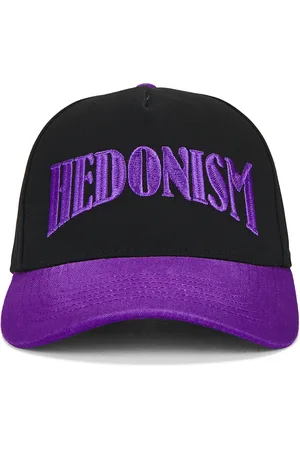 Midnight Hedonism Trucker Hat in - Black,Purple. Size all.