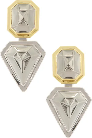 DEMARSON Selena 2.0 Convertible Earrings in - Metallic Gold. Size all.