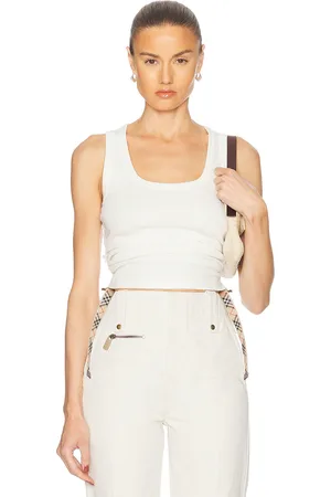 Burberry Tie Side Tank Top in - White. Size L (also in XS).