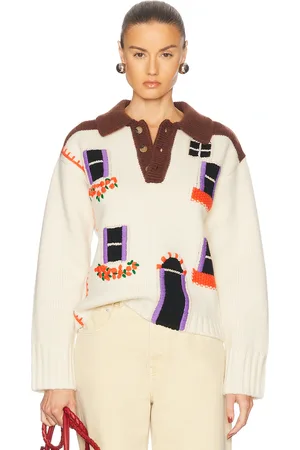 J.W.Anderson House Polo Jumper in - Ivory. Size L (also in M, S, XS).