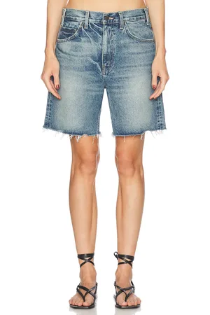 NILI LOTAN Russel Denim Short in - Blue. Size 25 (also in 26, 27, 28, 29, 30, 31).