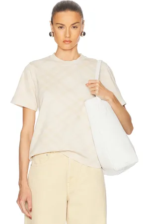 Burberry Short Sleeve T-shirt in - Cream. Size L (also in M, S, XS).