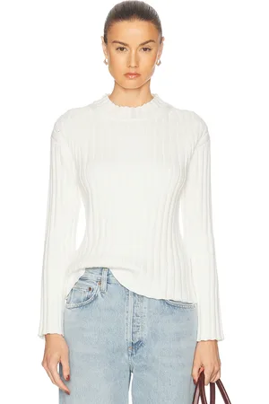 ENZA COSTA Chunky Cotton Fisherman Sweater in - . Size L (also in S, XS).