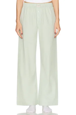 Comme Si La Boxer Alta Pant in - Green. Size L (also in M, S, XL, XS).