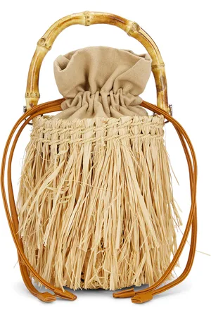 SIMON MILLER Tiki Fringe Handbag in - Neutral. Size all.