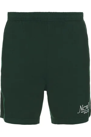 Sporty & Rich NY 94 Gym Short in - Green. Size L (also in M, S, XL/1X).