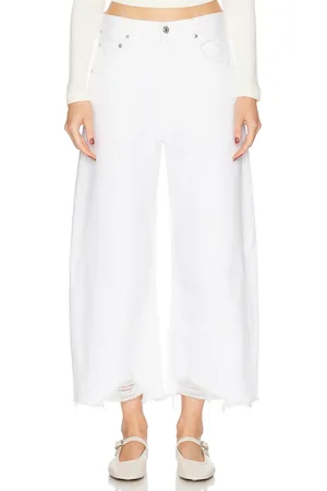 Citizens of Humanity Ayla Undone Hem Crop in - White. Size 23 (also in 24, 25, 26, 27, 28, 29, 30, 31, 32, 33).