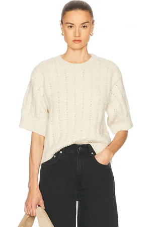 Skall Studio Laurine Knit Top in - Cream. Size M-L (also in XS-S).