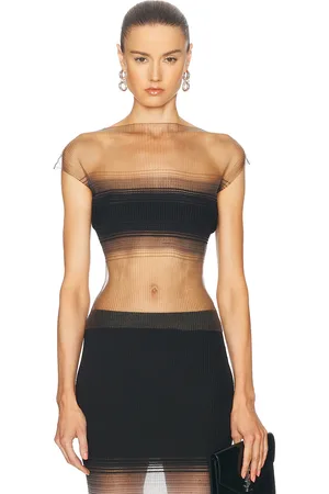 Grace Evanescent Censor Top in - Black. Size L/XL (also in M/L, S/M, XS/S).