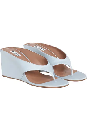Alaïa Wedge Thong Mule in - Baby Blue. Size 37 (also in 42).