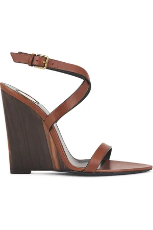Saint Laurent Wedge Sandal in - Brown. Size 38 (also in 40, 41).