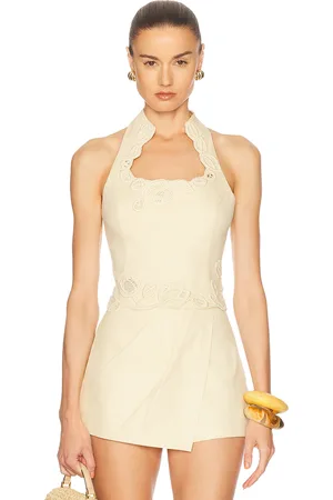 Cult Gaia Ruthie Top in - Lemon. Size 0 (also in 2, 4, 6).
