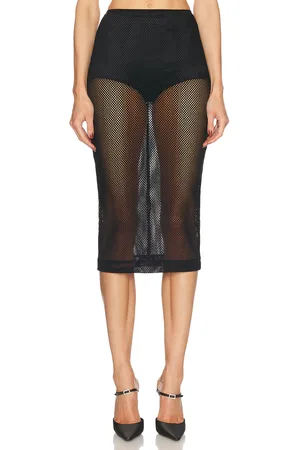 Dolce & Gabbana Sheer Midi Skirt in - . Size 40 (also in 42).