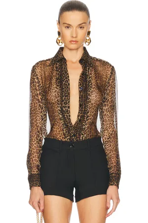 Tom Ford Printed Shirt in - Brown. Size 36 (also in 38, 40).