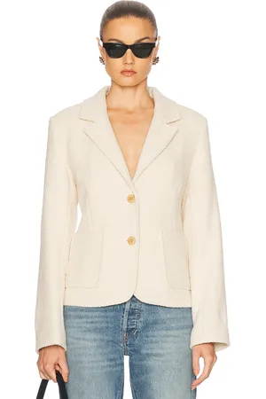 Skall Studio Claire Blazer in - Ivory. Size 34 (also in 36, 38, 40).